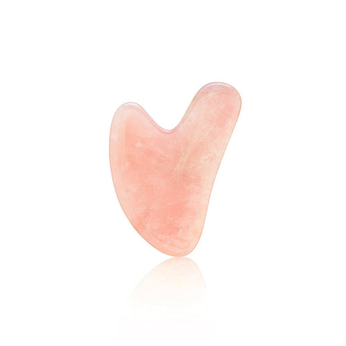 LumiGua Rose Quartz Gua Sha Tool - Product shot