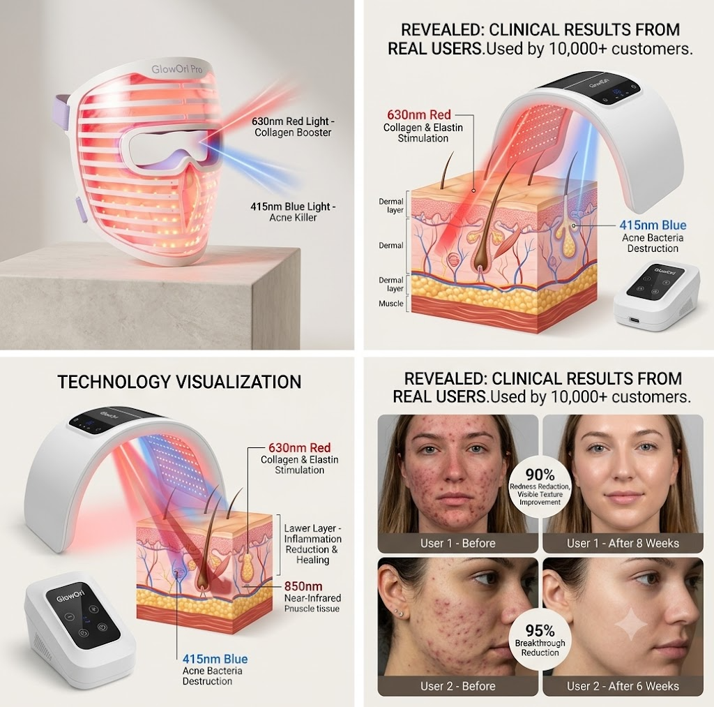 GlowOri Pro — LED Red Light Therapy Mask