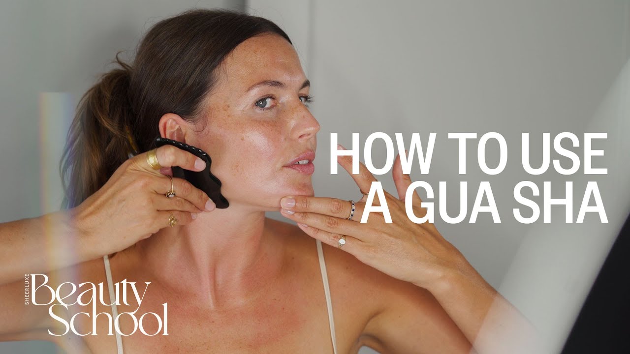 LumiGua Gua Sha - Facial massage tutorial
